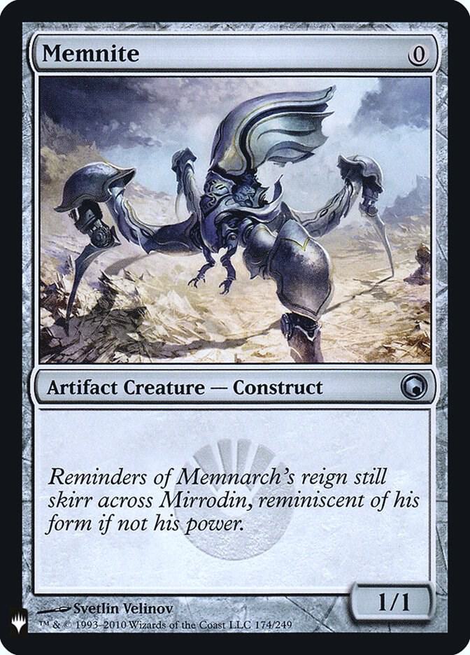 Memnite 174 card from The List Reprints