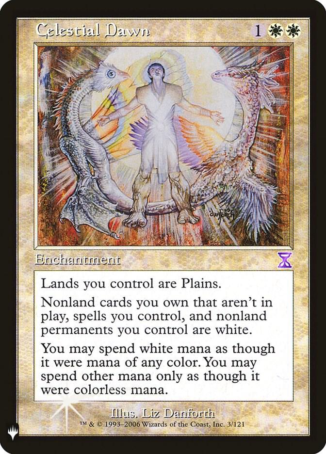 Celestial Dawn 3 card from The List Reprints