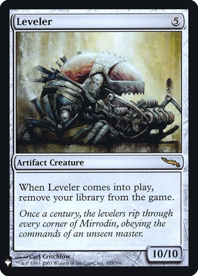 Leveler 195 card from The List Reprints