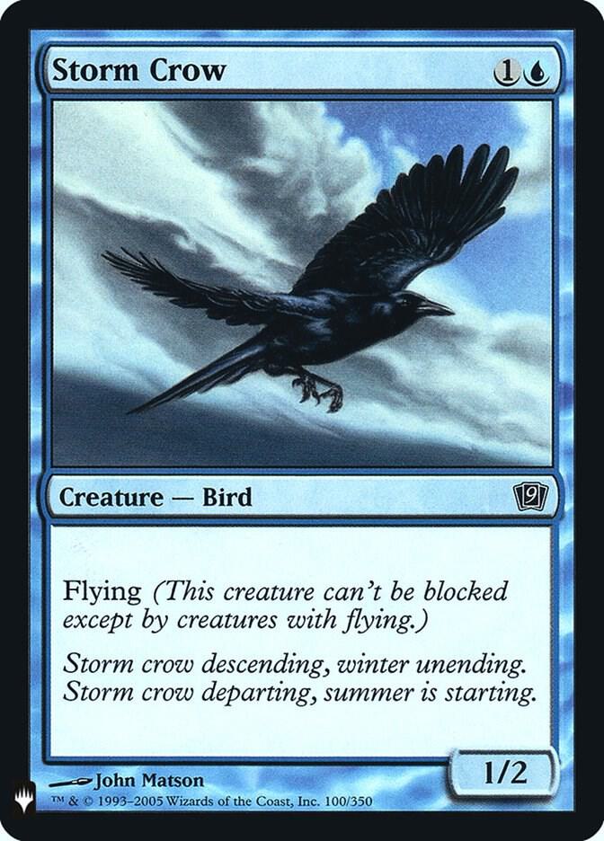 Storm Crow (9ED) 100 card from The List Reprints
