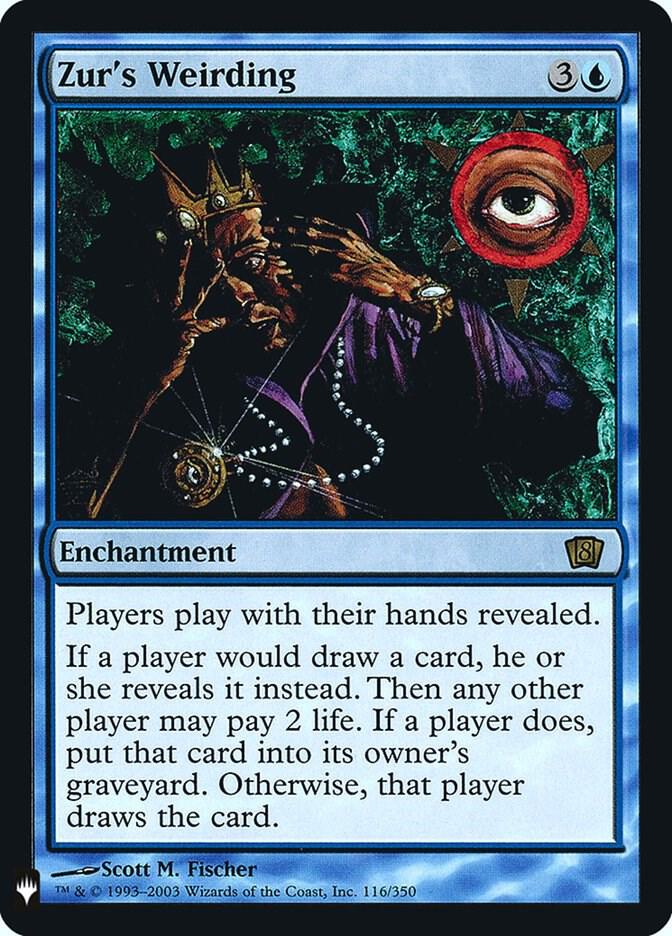 Zur's Weirding 116 card from The List Reprints