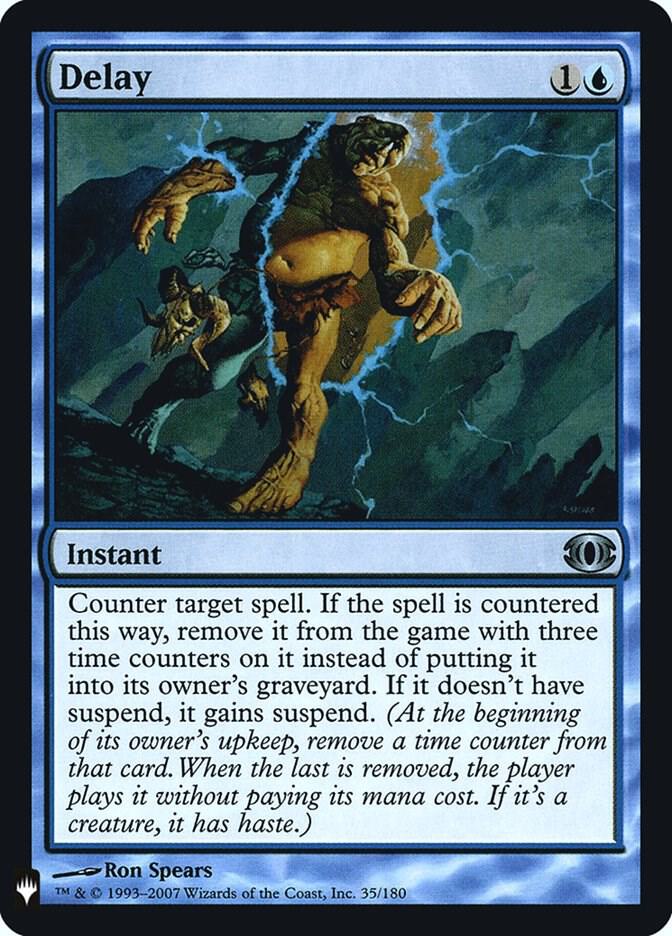 Delay 35 card from The List Reprints