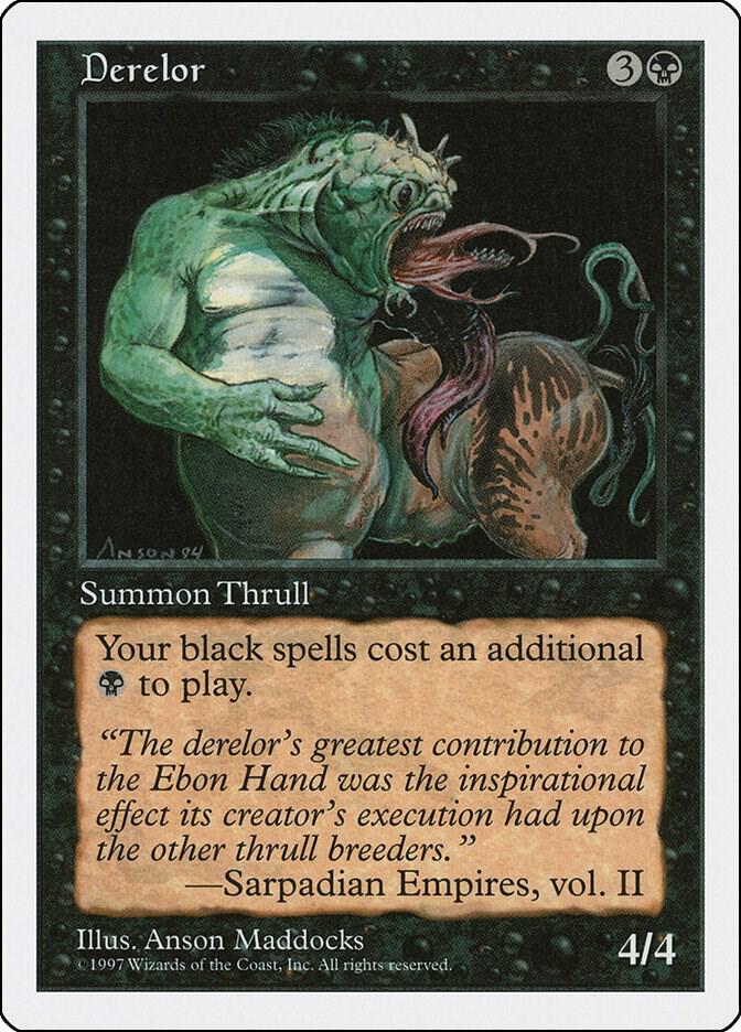Derelor card from Fifth Edition