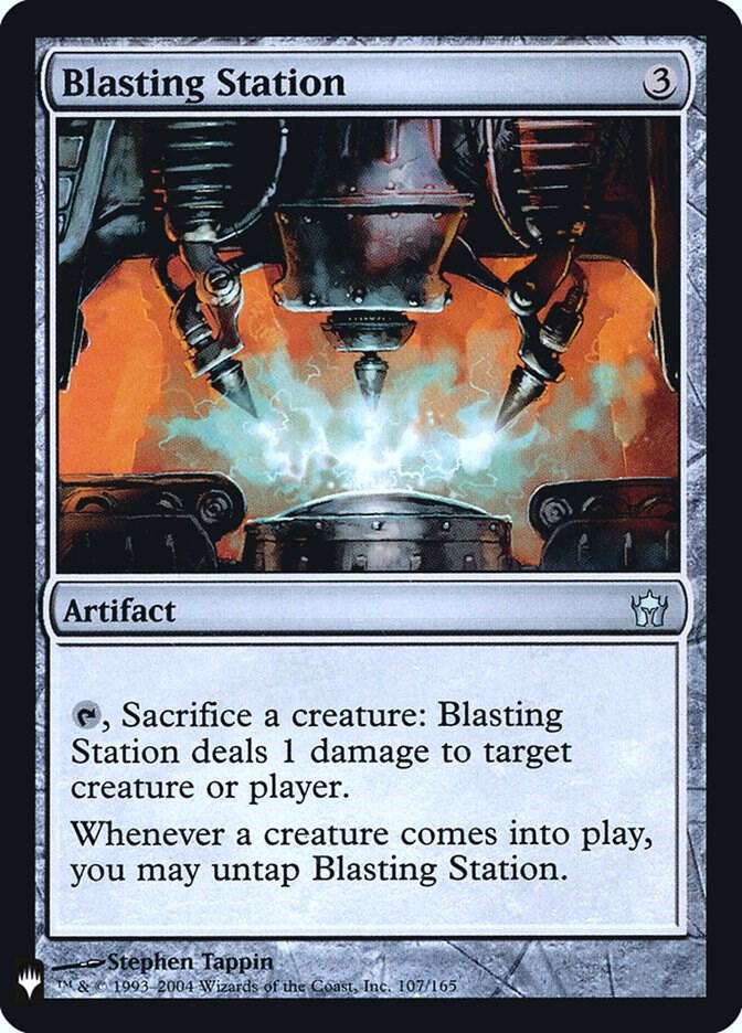 Blasting Station 107 card from The List Reprints