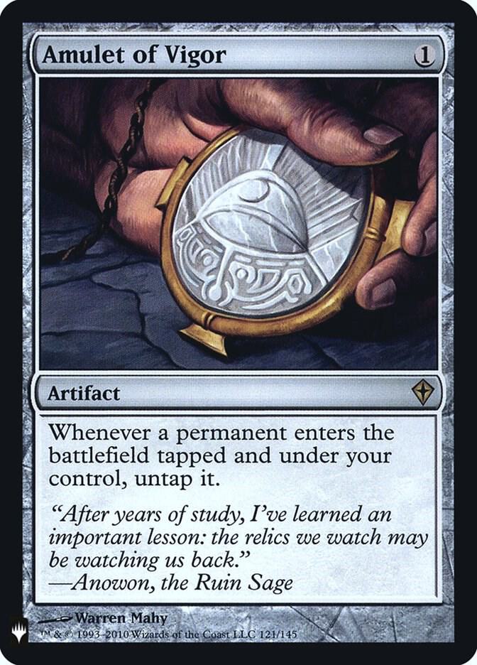 Amulet of Vigor 121 card from The List Reprints