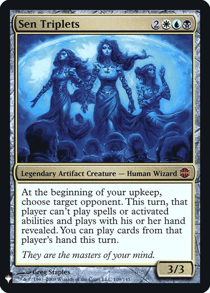 Sen Triplets 109 card from The List Reprints