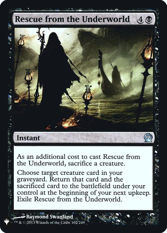 Rescue from the Underworld 102 card from The List Reprints