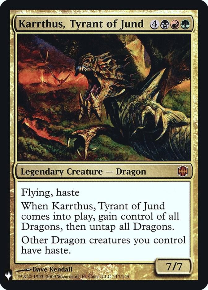 Karrthus, Tyrant of Jund 117 card from The List Reprints