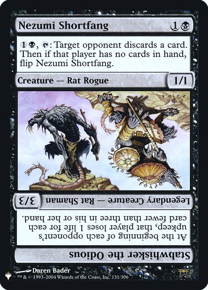 Nezumi Shortfang // Stabwhisker the Odious 131 card from The List Reprints