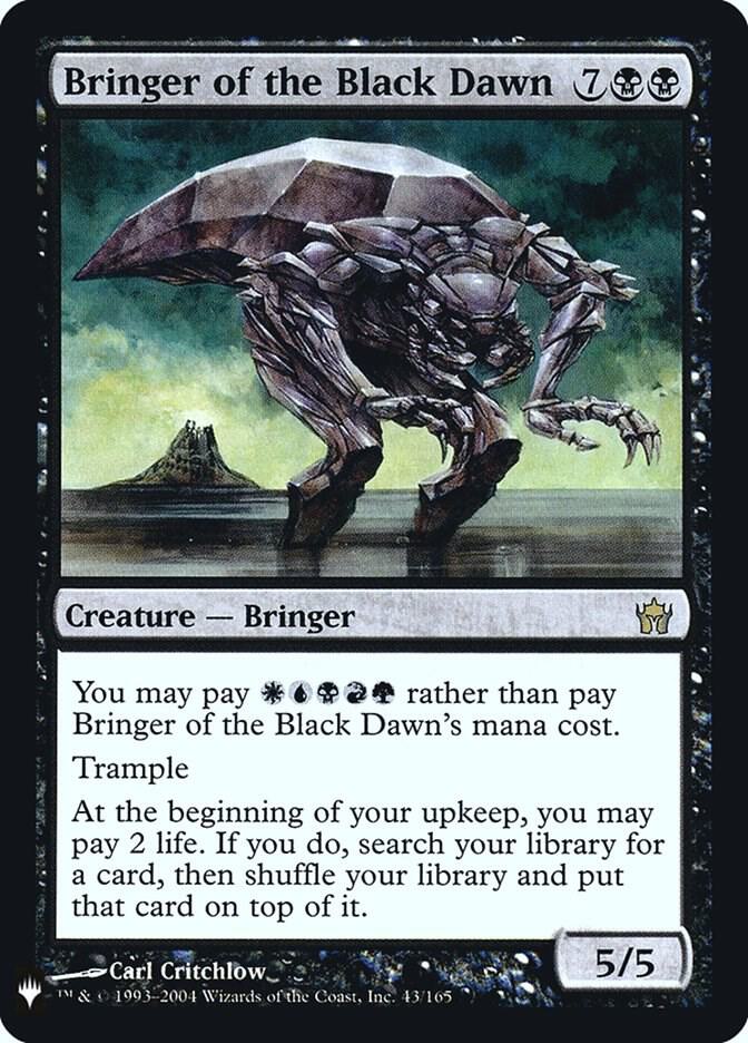 Bringer of the Black Dawn 43 card from The List Reprints