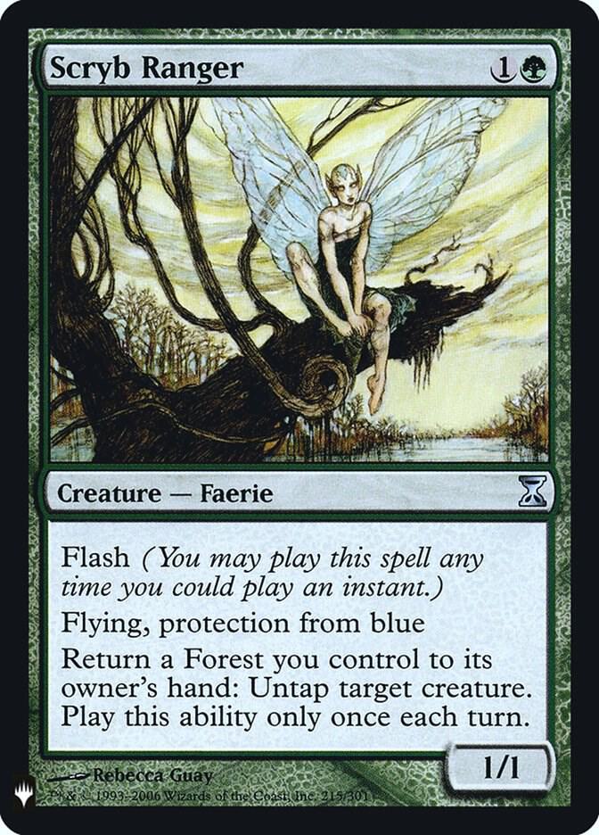Scryb Ranger 215 card from The List Reprints