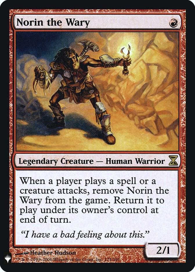 Norin the Wary 171 card from The List Reprints