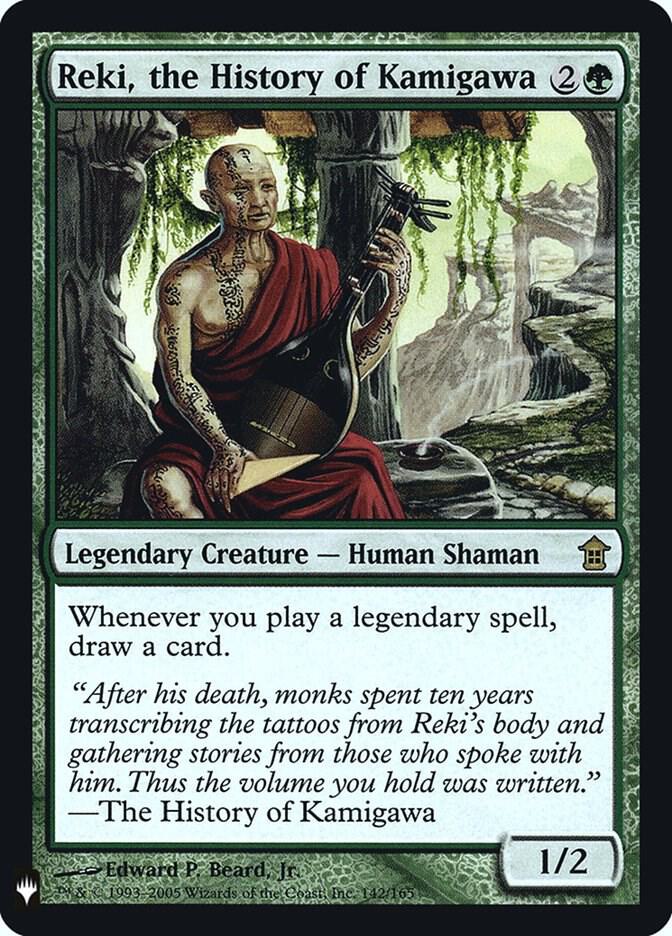 Reki, the History of Kamigawa 142 card from The List Reprints
