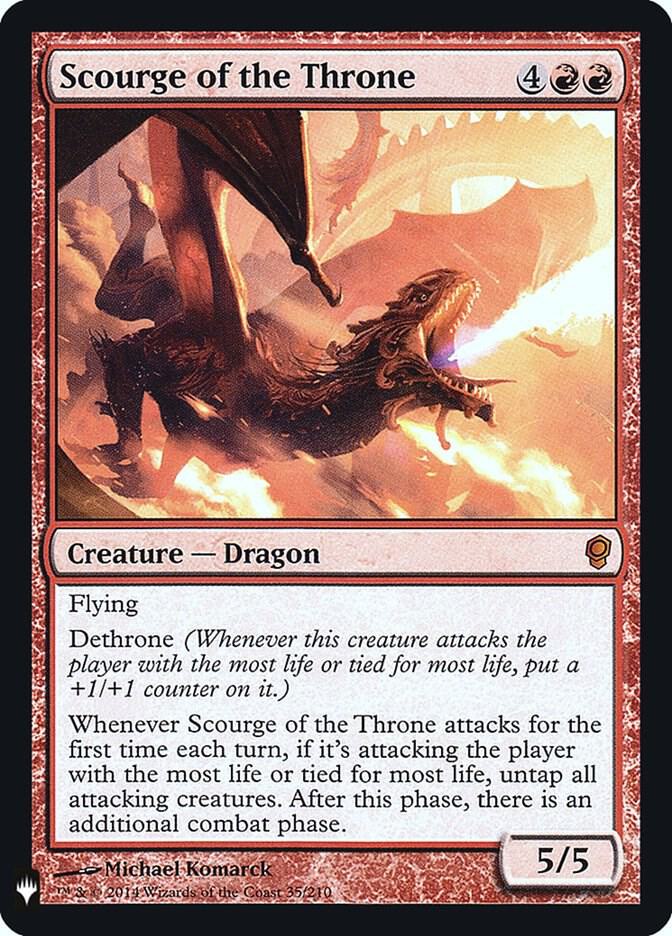 Scourge of the Throne 35 card from The List Reprints