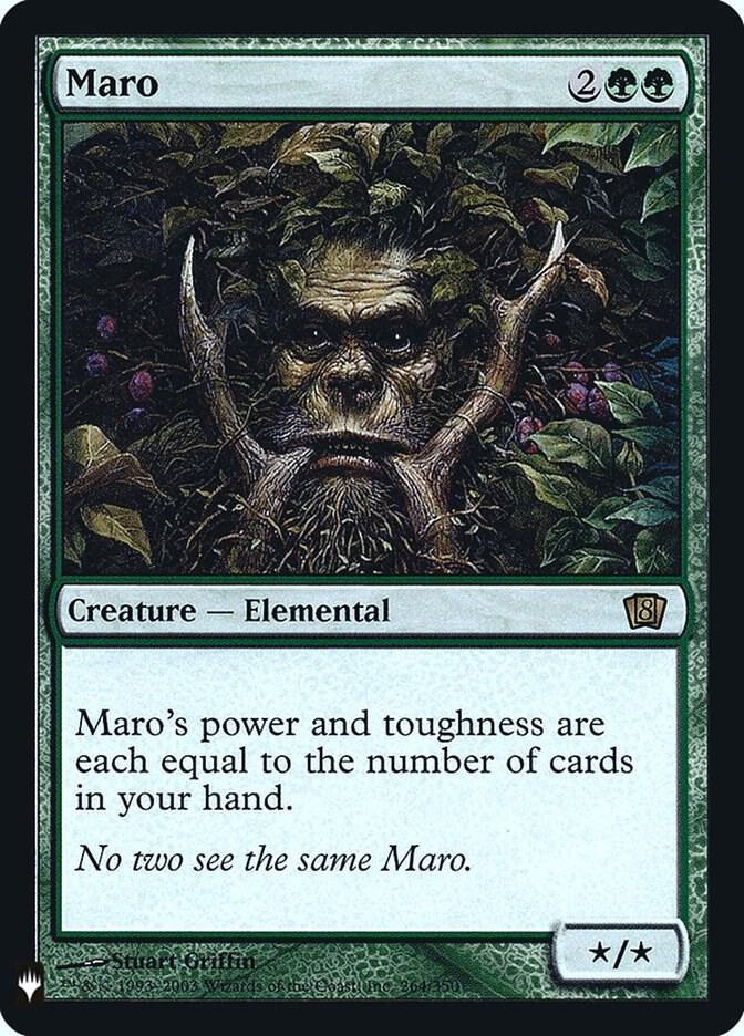 Maro 264 card from The List Reprints