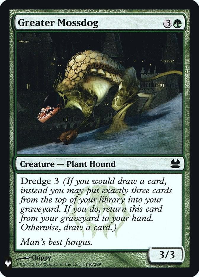 Greater Mossdog 146 card from The List Reprints