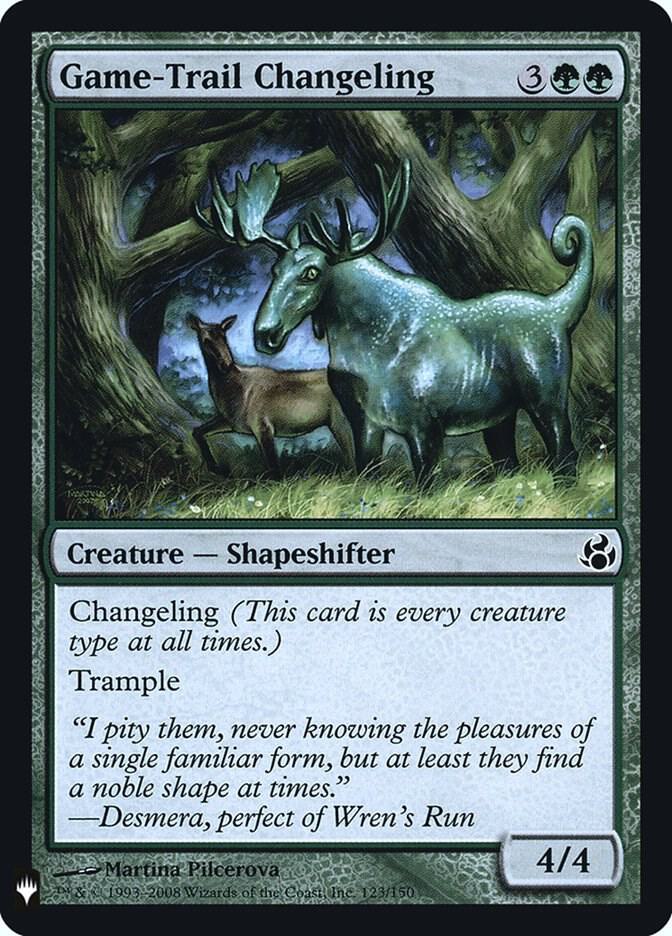 Game-Trail Changeling 123 card from The List Reprints
