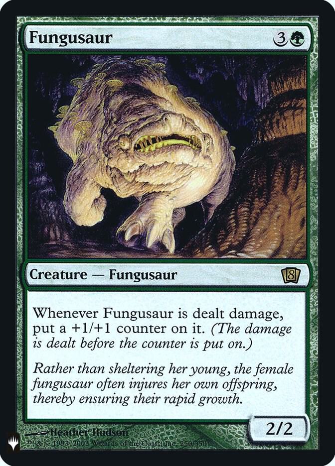Fungusaur 250 card from The List Reprints