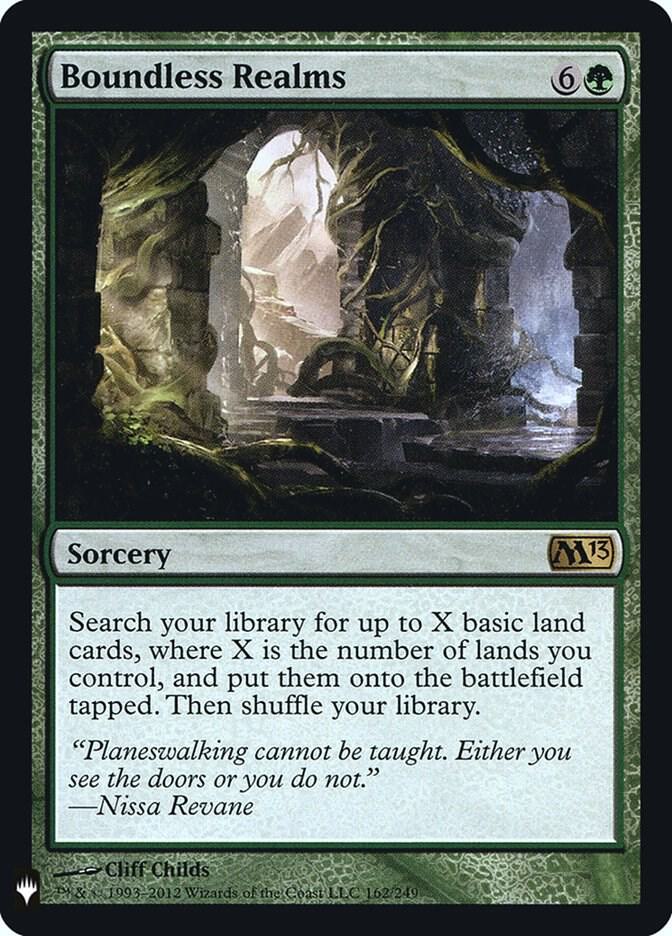 Boundless Realms 162 card from The List Reprints