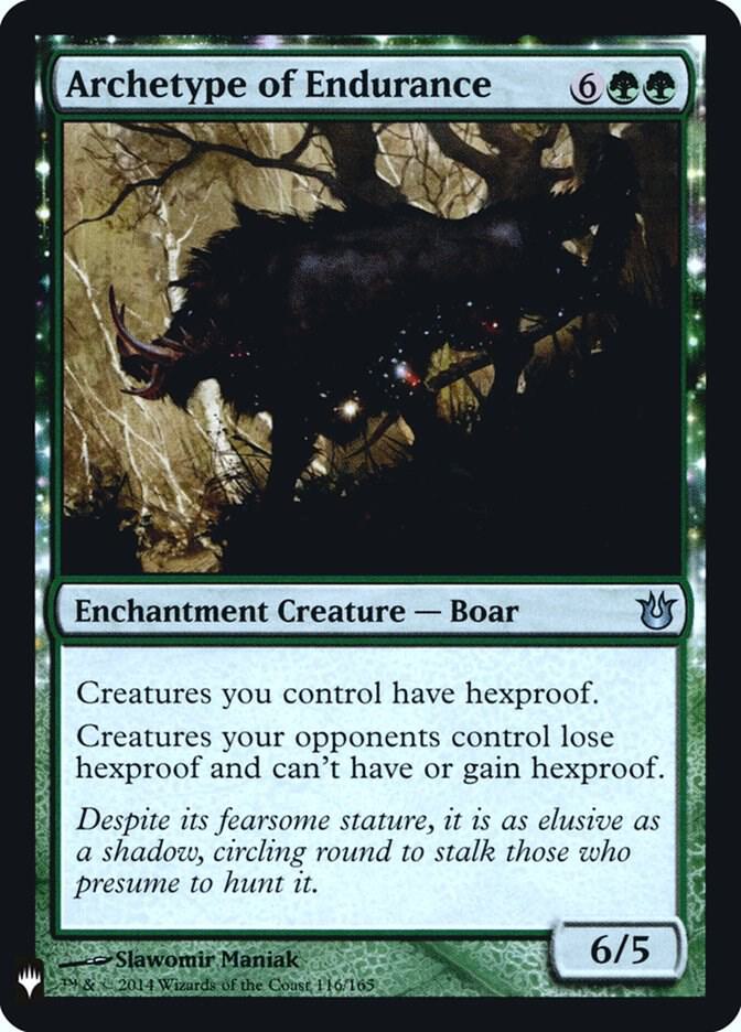 Archetype of Endurance 116 card from The List Reprints
