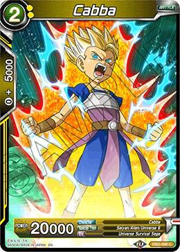 Cabba DB2-098 card from Draft Box 05 - Divine Multiverse