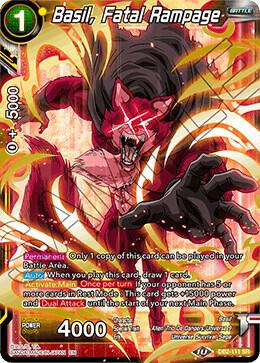 Basil, Fatal Rampage DB2-111 card from Draft Box 05 - Divine Multiverse