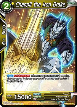 Chappil the Iron Drake DB2-119 card from Draft Box 05 - Divine Multiverse
