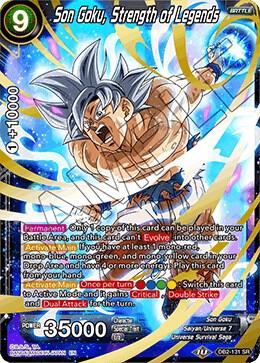 Son Goku, Strength of Legends DB2-131 card from Draft Box 05 - Divine Multiverse