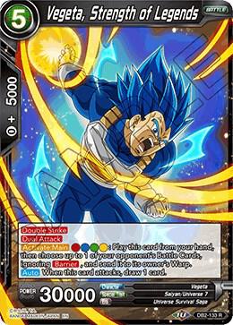 Vegeta, Strength of Legends DB2-133 card from Draft Box 05 - Divine Multiverse