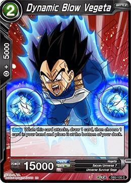 Dynamic Blow Vegeta DB2-135 card from Draft Box 05 - Divine Multiverse
