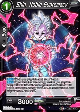 Shin, Noble Supremacy DB2-136 card from Draft Box 05 - Divine Multiverse