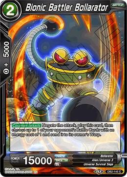 Bionic Battler Bollarator DB2-145 card from Draft Box 05 - Divine Multiverse