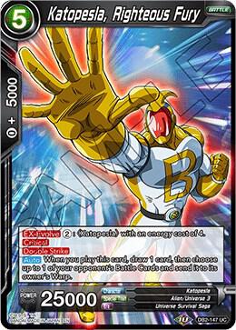 Katopesla, Righteous Fury DB2-147 card from Draft Box 05 - Divine Multiverse