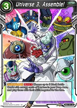 Universe 3, Assemble! DB2-161 card from Draft Box 05 - Divine Multiverse
