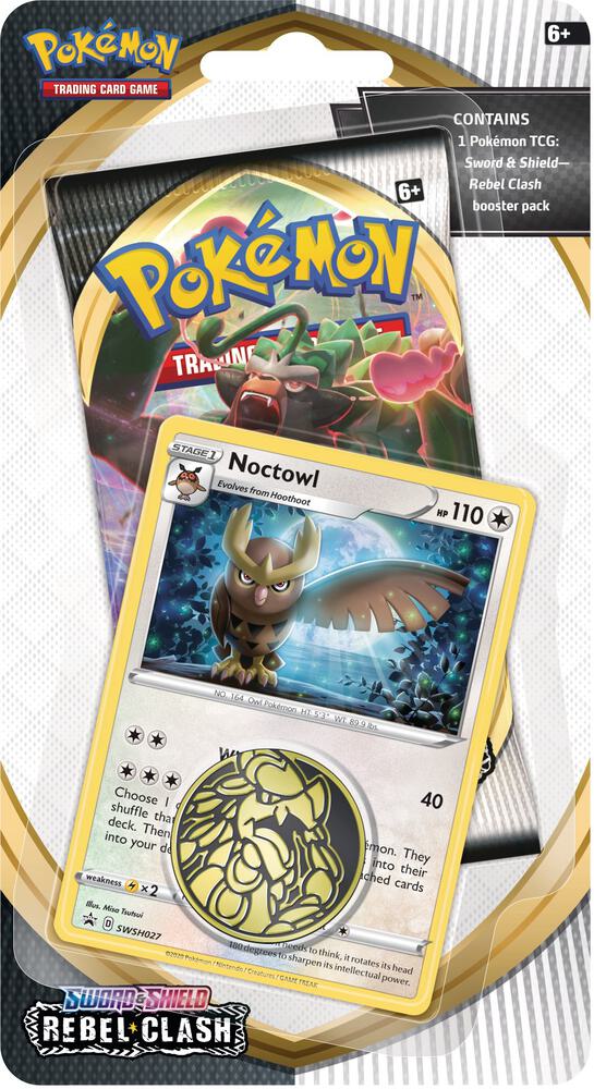 Rebel Clash Single Pack Blister [Noctowl] card from SWSH02: Rebel Clash