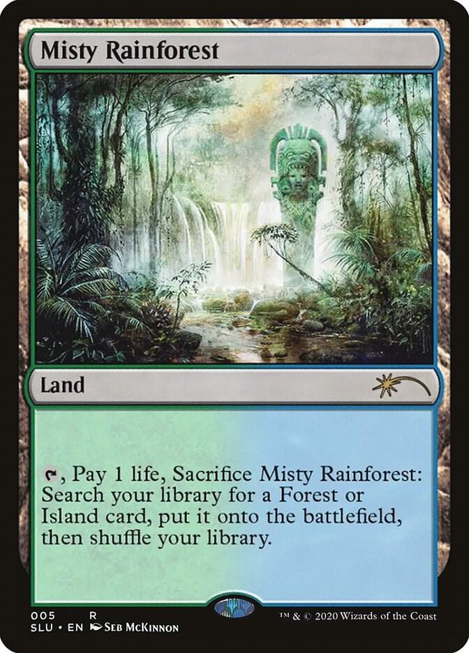 Misty Rainforest 5 card from Secret Lair Series