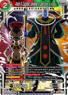 Arack & Cucatail, Universe 5 Destroyer & Angel DB2-166 card from Draft Box 05 - Divine Multiverse
