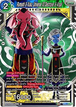 Rumsshi & Kusu, Universe 10 Destroyer & Angel DB2-173 card from Draft Box 05 - Divine Multiverse