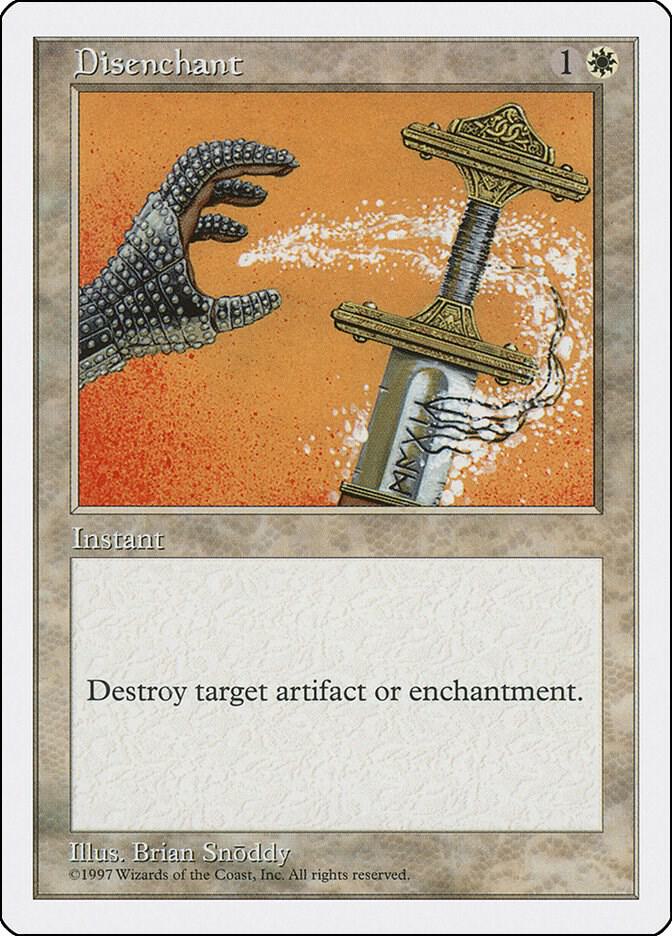 Disenchant card from Fifth Edition