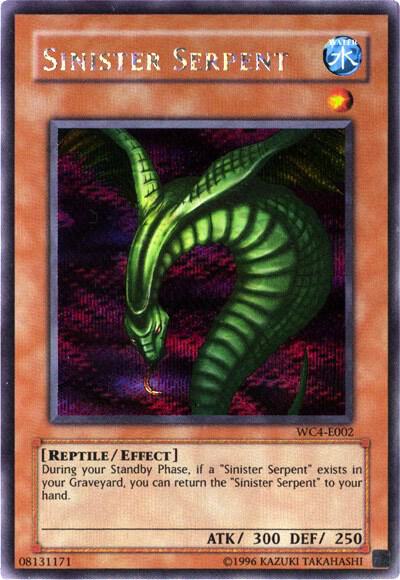 Sinister Serpent WC4-E002 card from World Championship 2004: GBA Promo