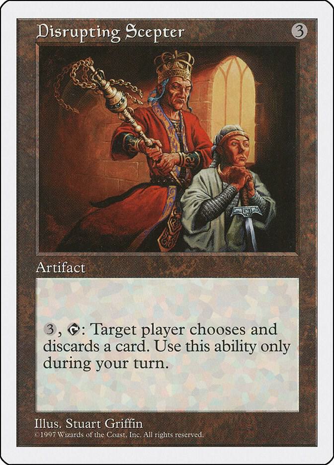 Disrupting Scepter card from Fifth Edition