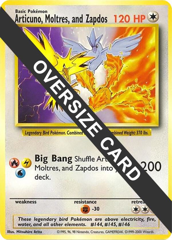 Articuno, Moltres, and Zapdos (Warner Bros. Promo) card from Jumbo Cards