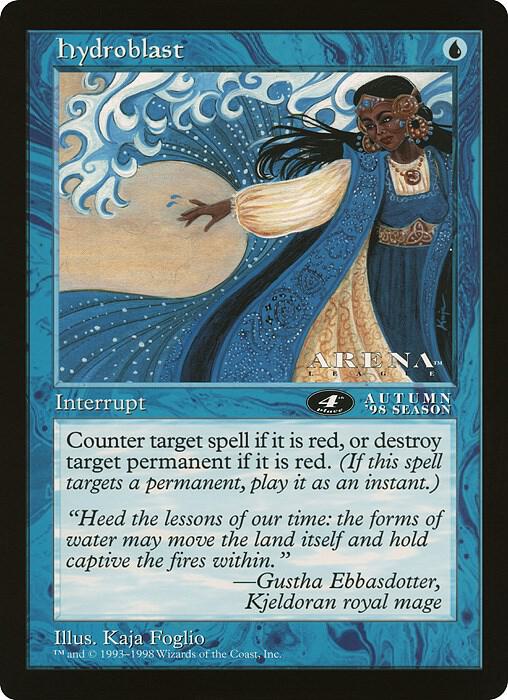 Hydroblast (4th Place) (Arena League) card from Oversize Cards