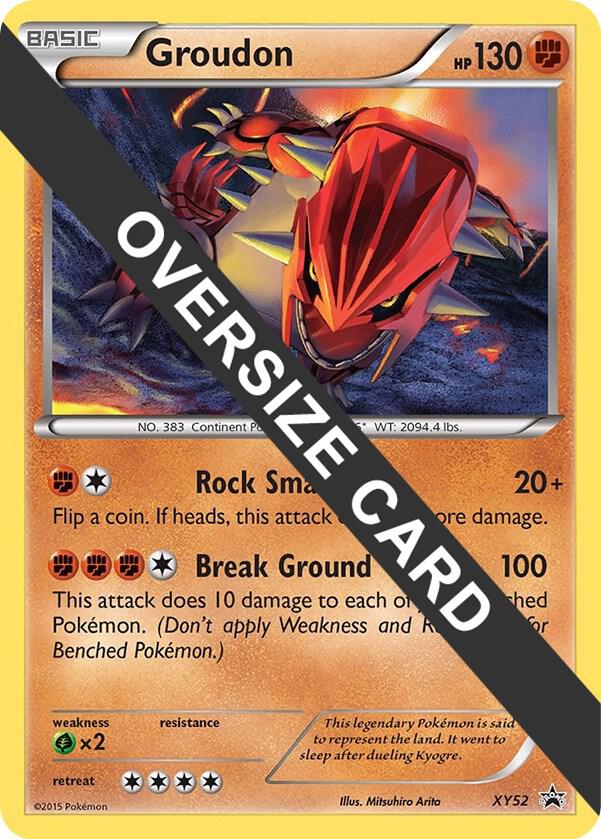 Groudon (XY Black Star Promo) XY52 card from Jumbo Cards