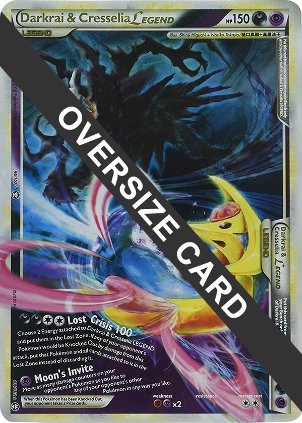 Darkrai & Cresselia Legend - 99/102 & 100/102 (Single Oversized Promo) 099/102 & 100/102 card from Jumbo Cards