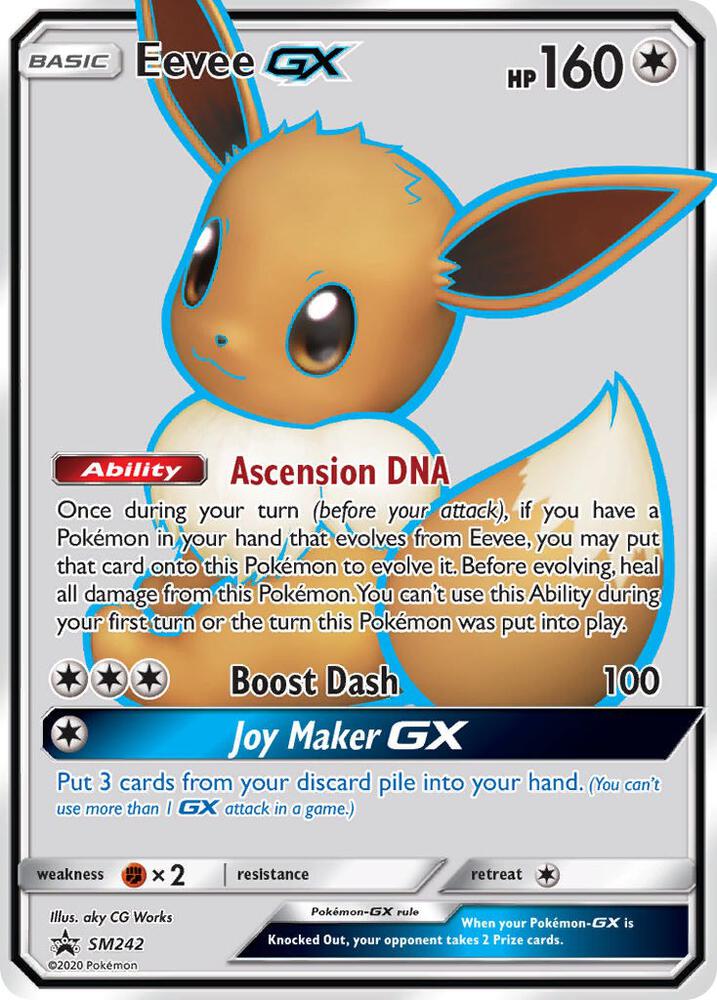 Eevee GX SM242 card from SM Promos