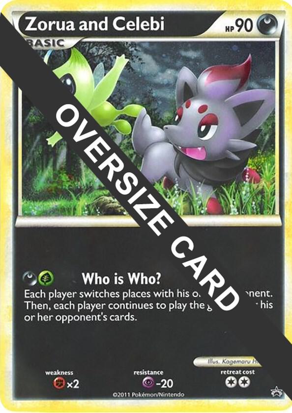 Zorua and Celebi (Black and White Tour Promo) card from Jumbo Cards