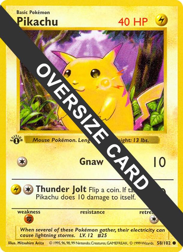 Pikachu - 58/102 058/102 card from Jumbo Cards