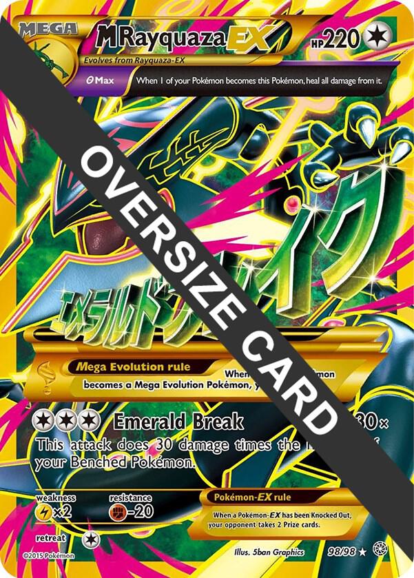 M Rayquaza EX - 98/98 098/098 card from Jumbo Cards