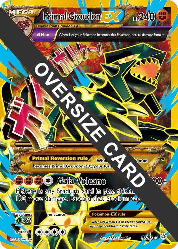 Primal Groudon EX - 97/98 097/098 card from Jumbo Cards
